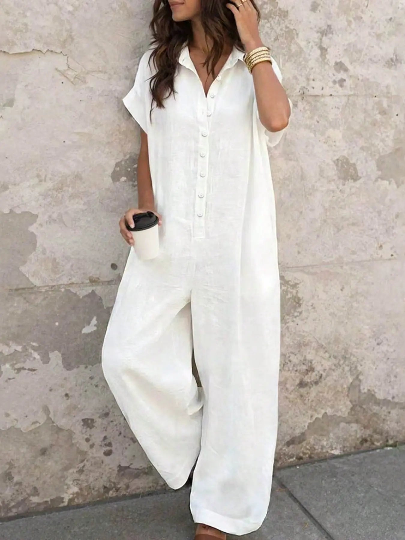 Positano Relaxed Jumpsuit | Wide-Leg Summer One-Piece