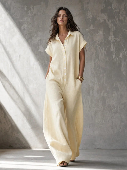Positano Relaxed Jumpsuit | Wide-Leg Summer One-Piece