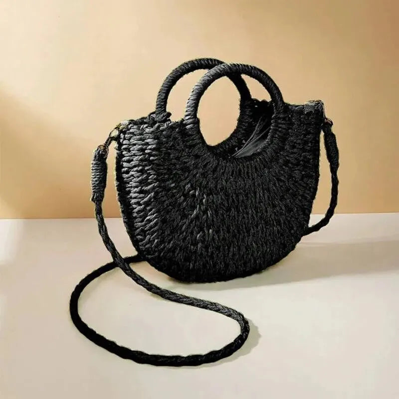 Amalfi Woven Crossbody | Handwoven Summer Bag | Lvielle