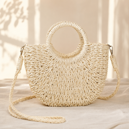 Amalfi Woven Crossbody | Handwoven Summer Bag | Lvielle
