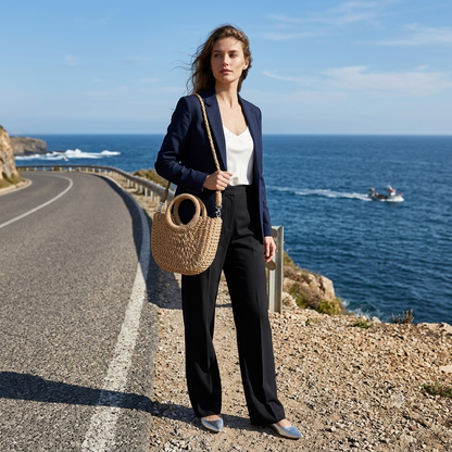 Amalfi Woven Crossbody | Handwoven Summer Bag | Lvielle