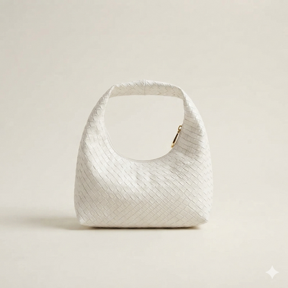 Siena Woven Hobo | Soft Vegan Leather Shoulder Bag | Lvielle