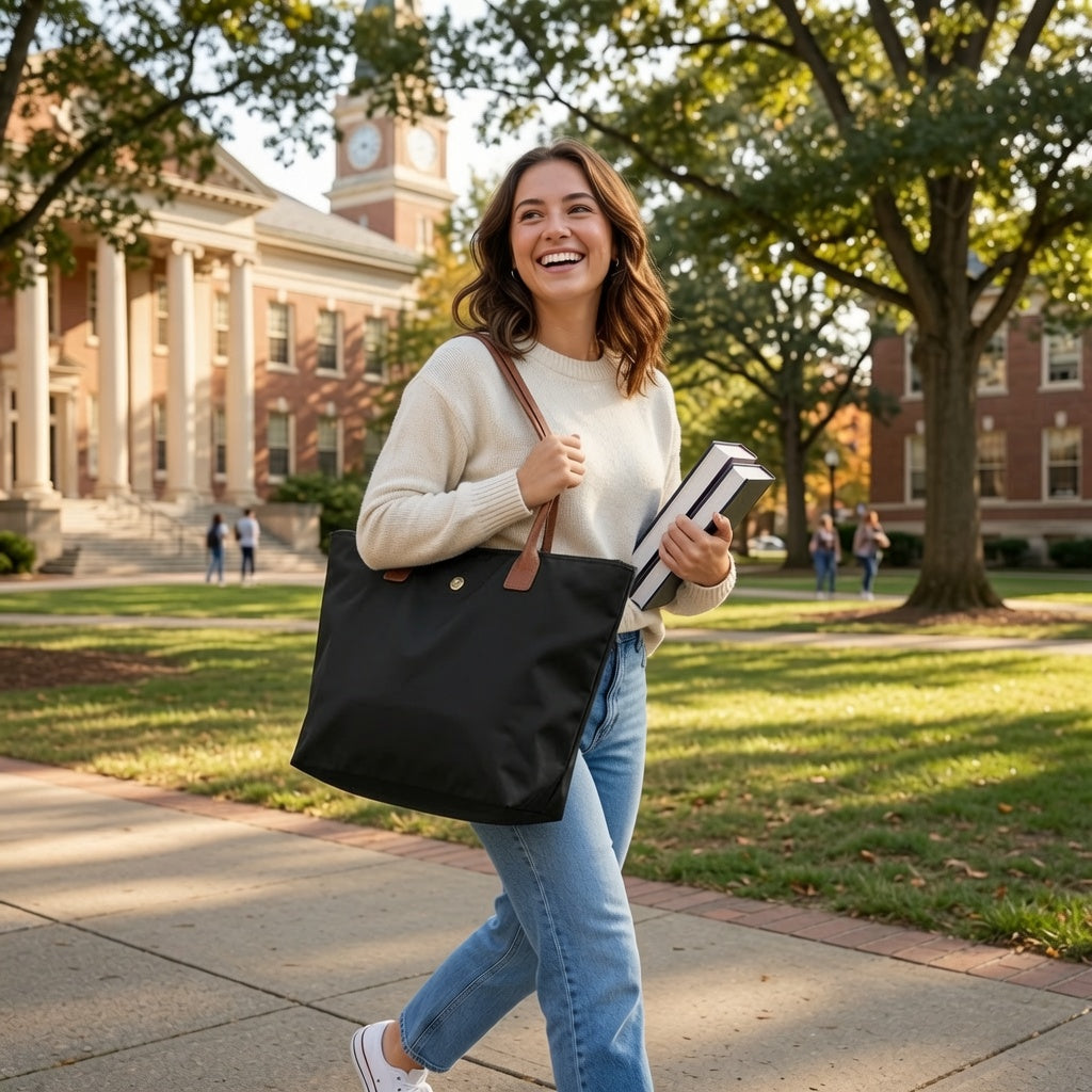 Monaco Carryall Tote | Lightweight Nylon Carryall Bag 