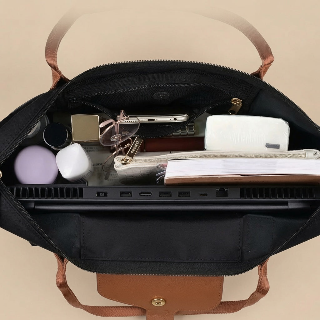 Monaco Carryall Tote | Lightweight Nylon Carryall Bag 