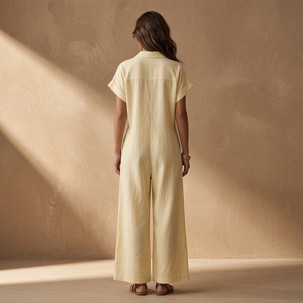 Positano Relaxed Jumpsuit | Wide-Leg Summer One-Piece