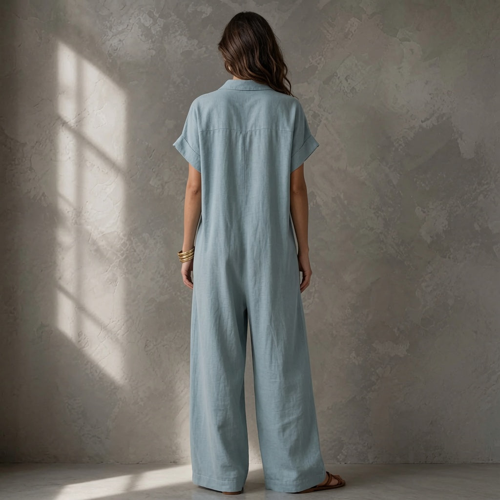 Positano Relaxed Jumpsuit | Wide-Leg Summer One-Piece