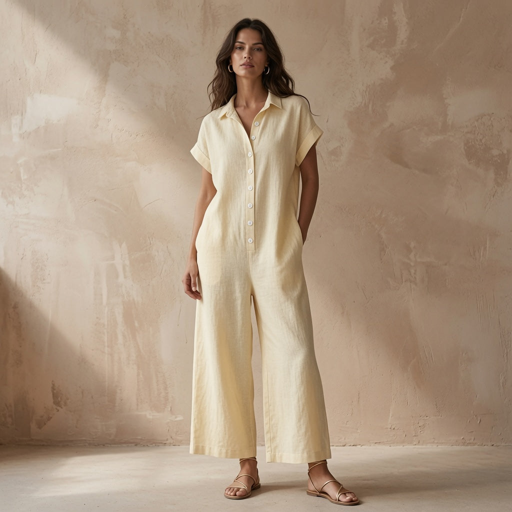 Positano Relaxed Jumpsuit | Wide-Leg Summer One-Piece