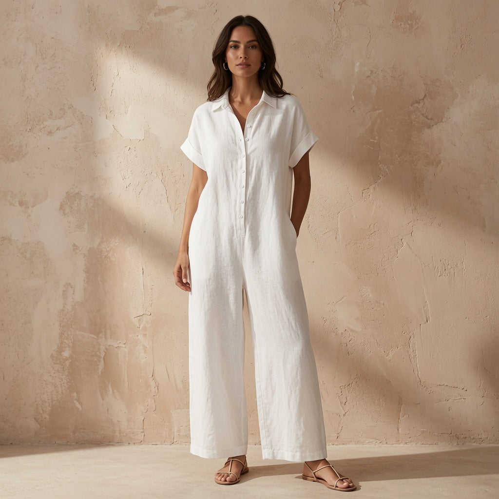Positano Relaxed Jumpsuit | Wide-Leg Summer One-Piece