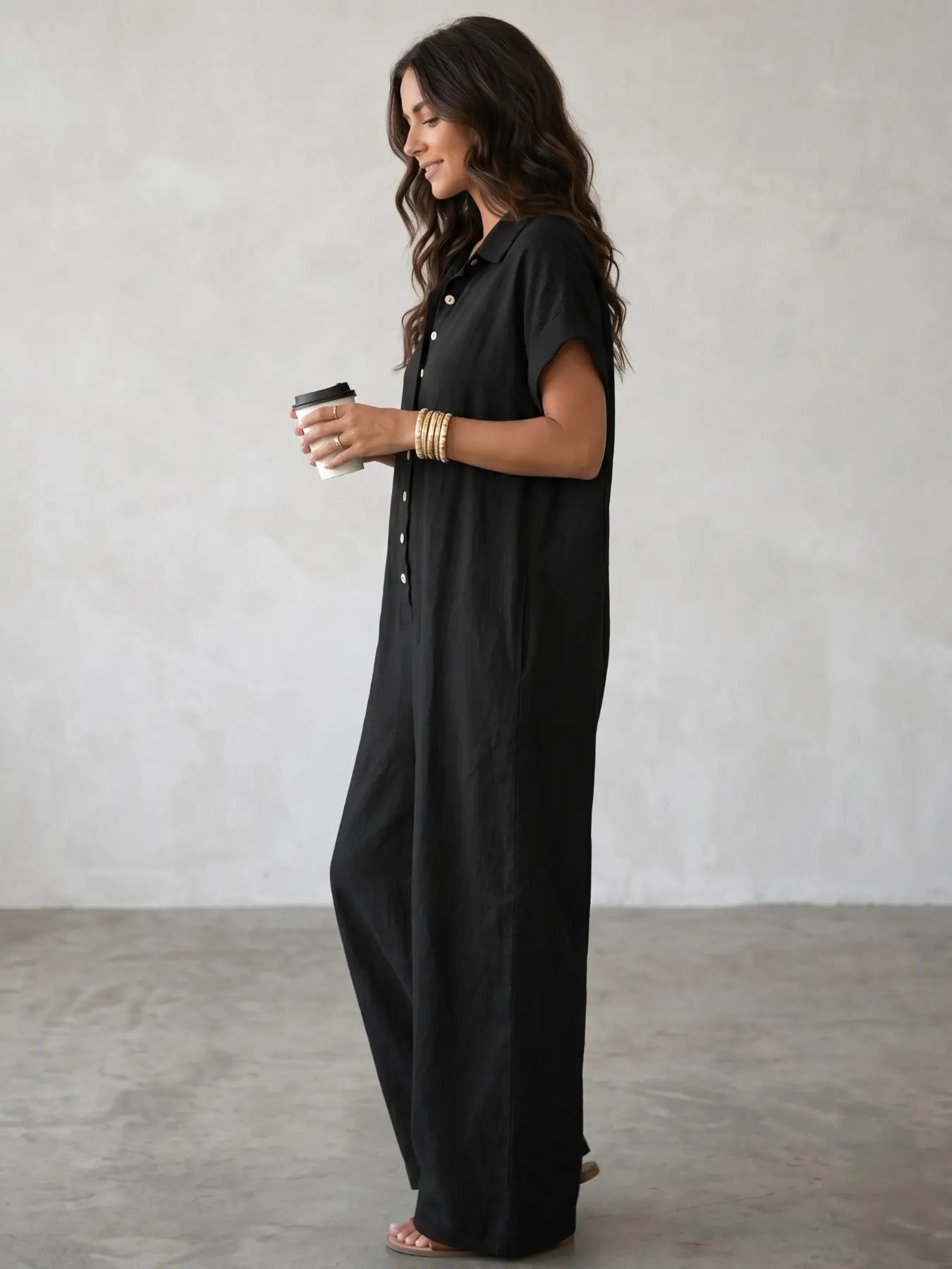 Positano Relaxed Jumpsuit | Wide-Leg Summer One-Piece