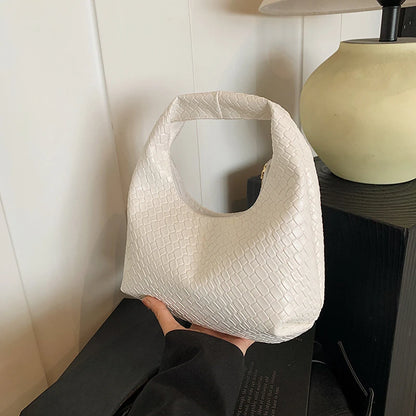 Siena Woven Hobo | Soft Vegan Leather Shoulder Bag | Lvielle