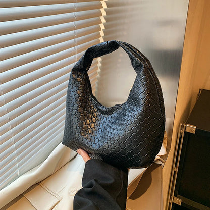 Siena Woven Hobo | Soft Vegan Leather Shoulder Bag | Lvielle