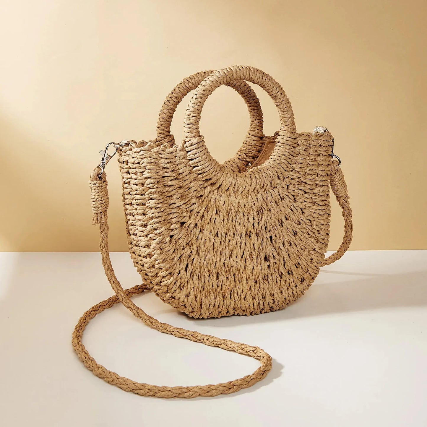 Amalfi Woven Crossbody | Handwoven Summer Bag | Lvielle