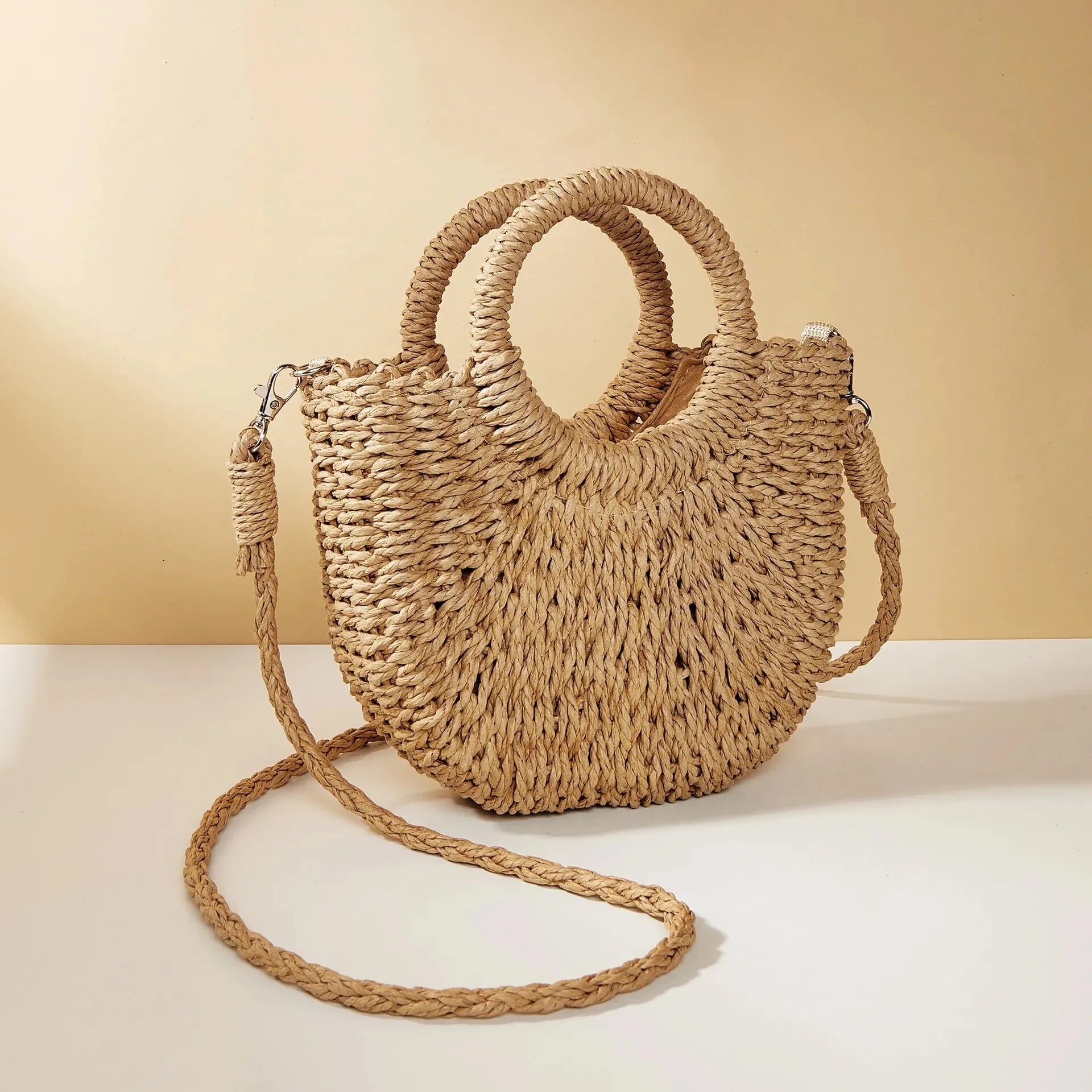 Amalfi Woven Crossbody | Handwoven Summer Bag | Lvielle